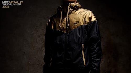 nike windrunner jacket gold