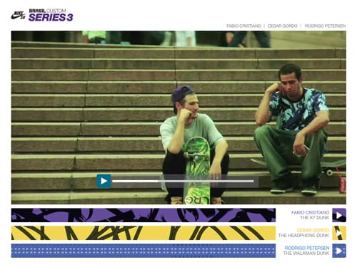 Nike SB Brazil Custom Series 3 Website