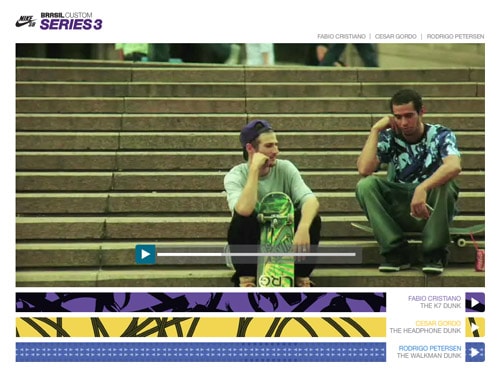 Nike SB Brazil Custom Series 3 Website