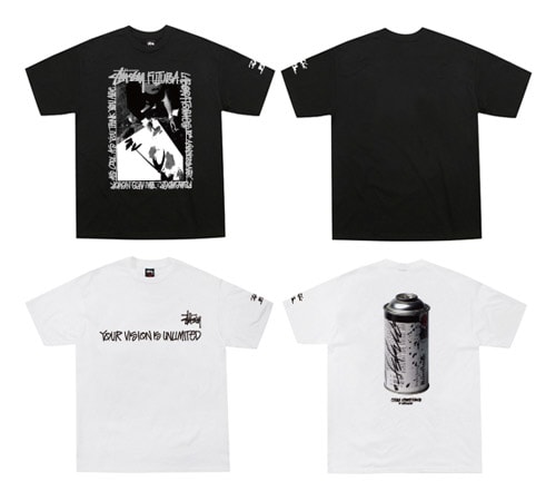 Stussy x Futura Laboratories 10th Anniversary T-shirts