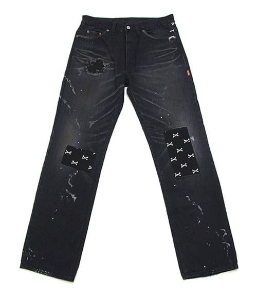 WTAPS No.5 Black Cross Bones Denim