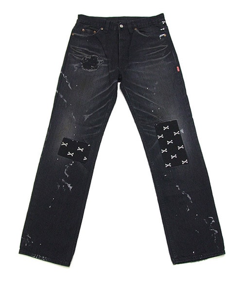 WTAPS No.5 Black Cross Bones Denim