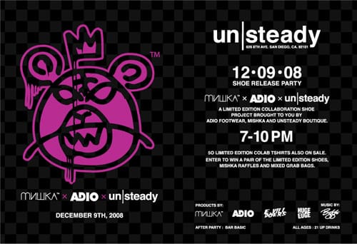Mishka x un|steady for Adio Footwear