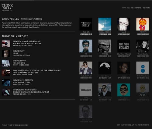 THINK SILLY "Chronicles" Weblog Update