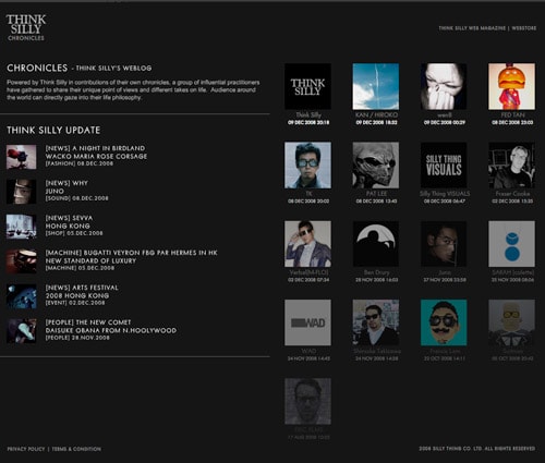 THINK SILLY "Chronicles" Weblog Update