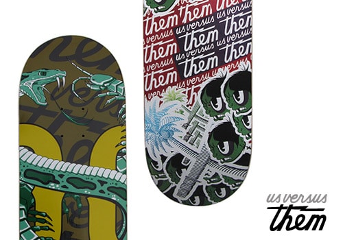 Us Versus Them 2008 Holiday Skate Decks