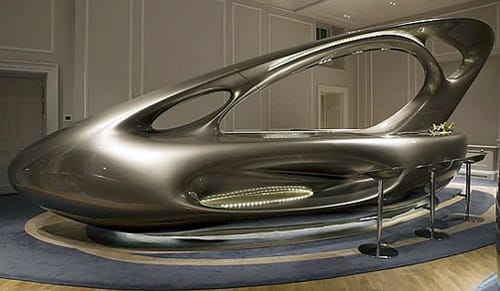 Zaha Hadid's "Space Bar" at Home House London