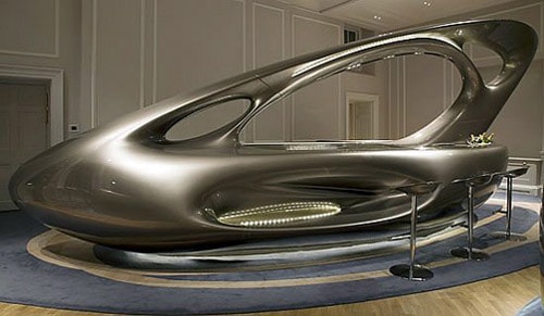 Zaha Hadid's "Space Bar" at Home House London