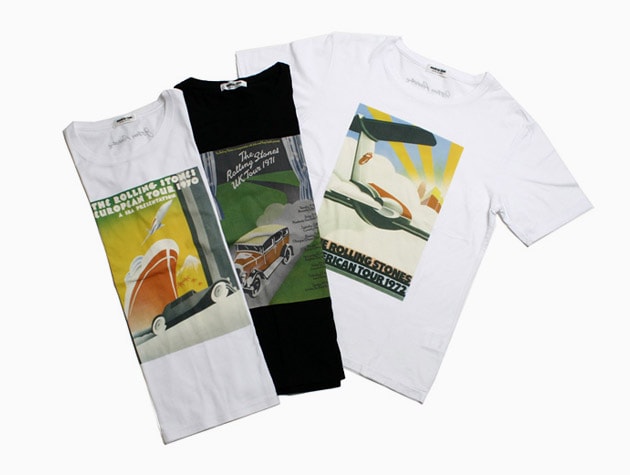 John Pasche x Monkey Time Rolling Stones T-Shirts