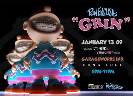 Ron English Art Print Exhibition & Charlie GRIN Toy Release at Garageworks Gallery