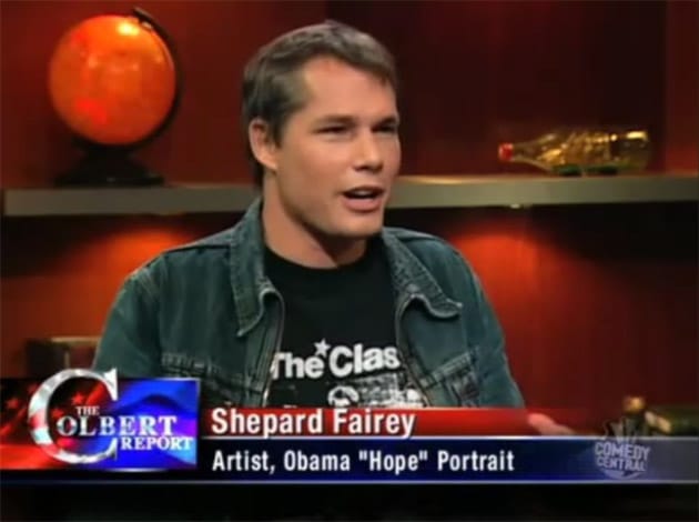 Shepard Fairey on the Colbert Report 