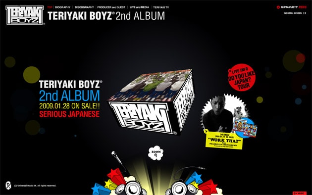Teriyaki Boyz's "Serious Japanese" Album Website