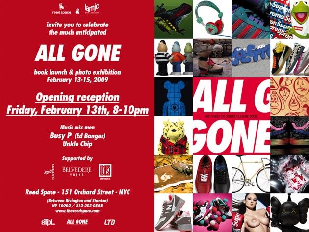 All Gone NYC Book Launch & Photo Exhibition