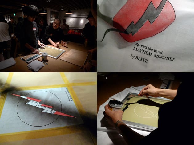 Blitz Silkscreen Workshop at Black Flag Tokyo