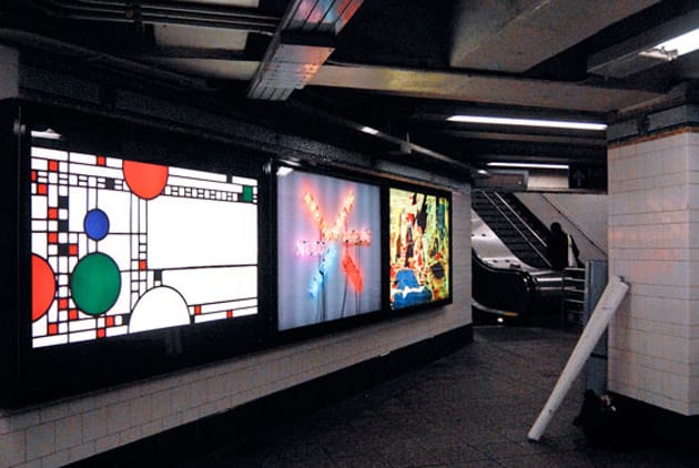 MoMA Brooklyn Subway Art Display