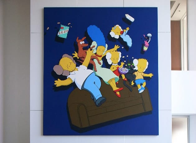 Nigo's The Simpsons Inspired KAWS "Kimpsons" Painting