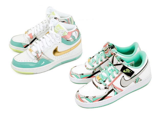 Nike Womens Court Force Hi & Vandal Low "Pucci" Pack
