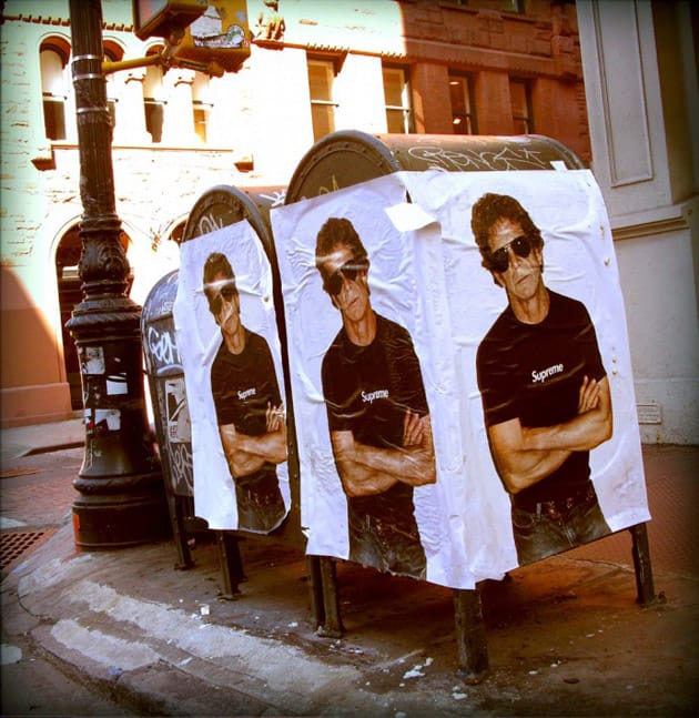 Lou Reed for Supreme Ad Posters