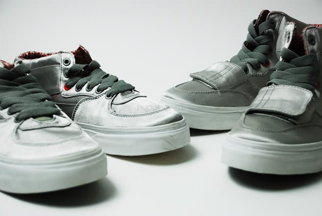Vans Silver Satin Half-Cab & Mountain Edition High
