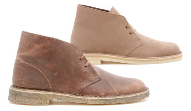 Clarks Desert Suede Wolf | Leather Taupe Boots 