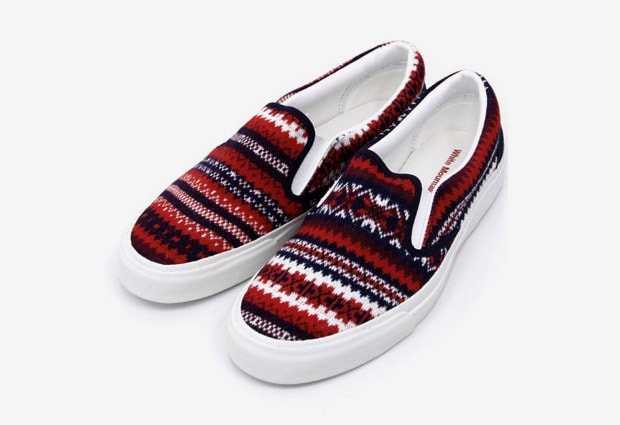 White Mountaineering Cotton Linen Jacquard Slip-On