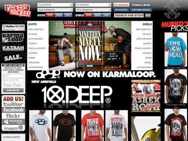 10Deep Takes Over Karmaloop