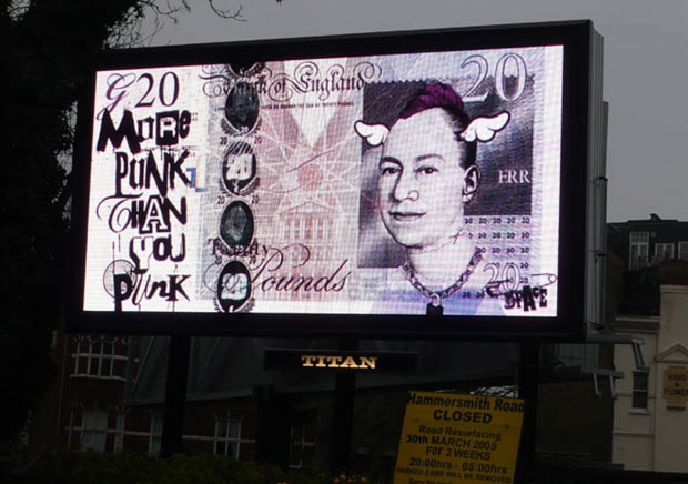 D*Face Billboard at G20 Summit in London