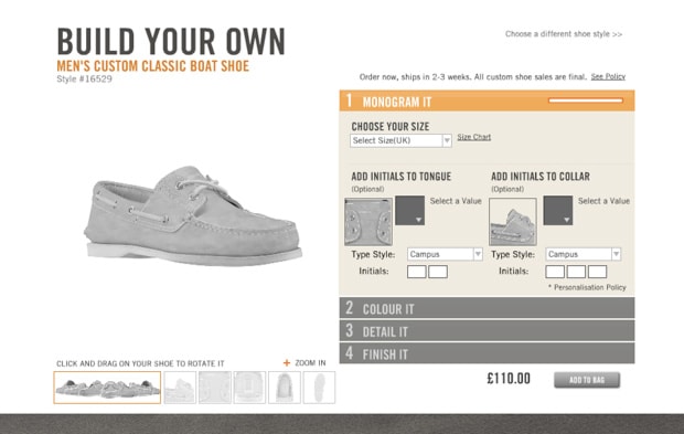 Timberland "Build Your Own" Boat Shoe