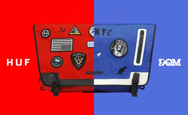 HUF and DQM Incase Skate Messenger Bags