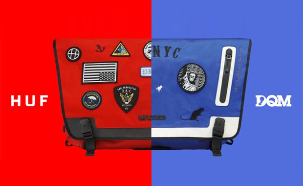 HUF and DQM Incase Skate Messenger Bags