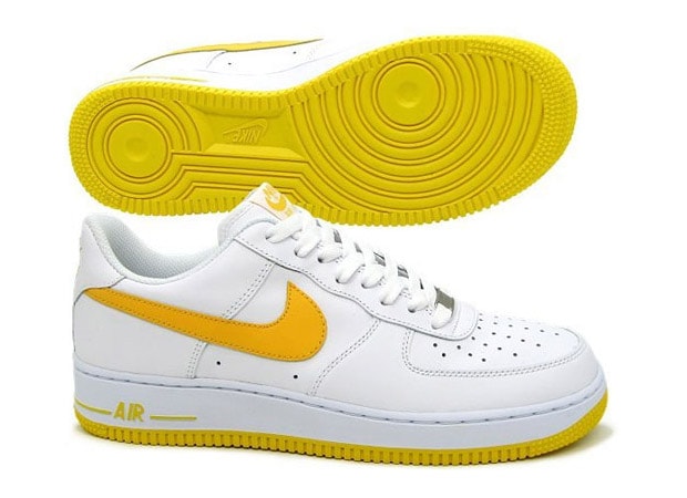 Nike Air Force 1 White/Varsity Maize Colorway