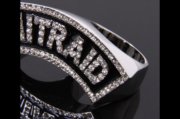 NITRAID Line Stone Two Finger Arch Ring