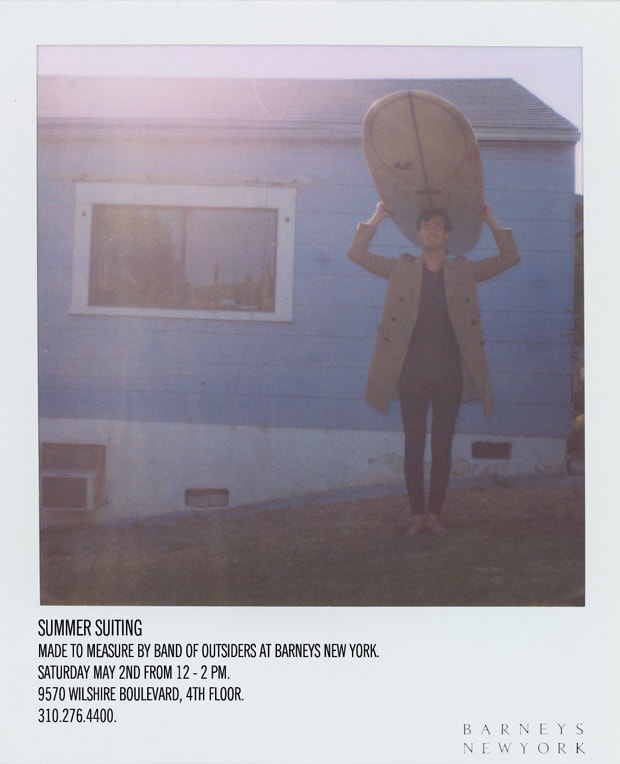 Summer Suiting Made to Measure by Band of Outsiders at Barneys New York