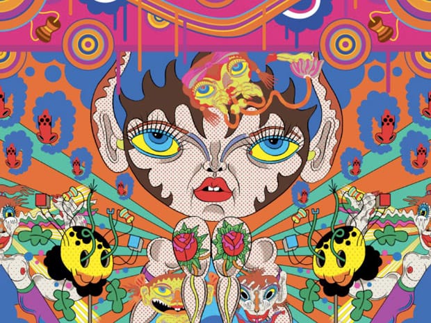  Super Furry Animals Album Cover Art by Keiichi Tanaami & Pete Fowler 