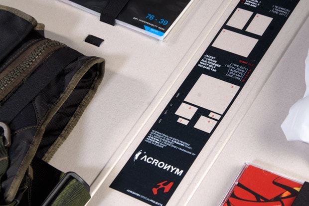 ACRONYM x Nothing Knew for HBX, SÜPRMARKT Giveaway collaboration archive death stranding j1-a signed sheet white jacket chrome nike air vapormax