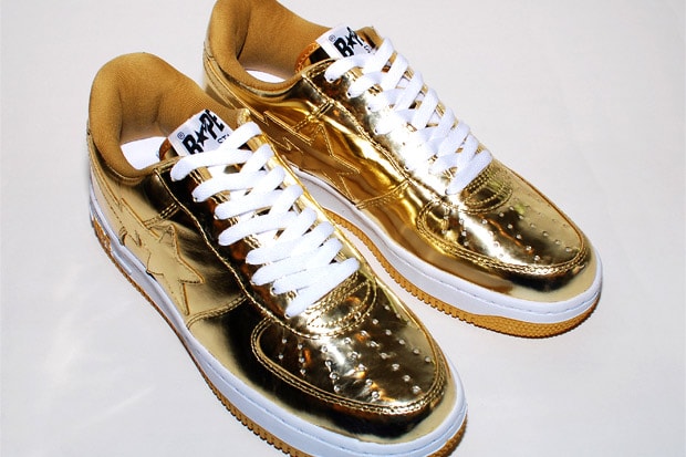 A Bathing Ape Metallic Bapesta