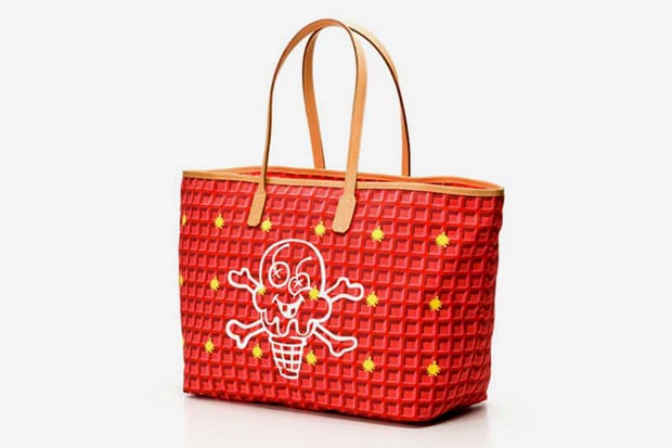 BBC | Ice Cream Red Waffle Tote Bag