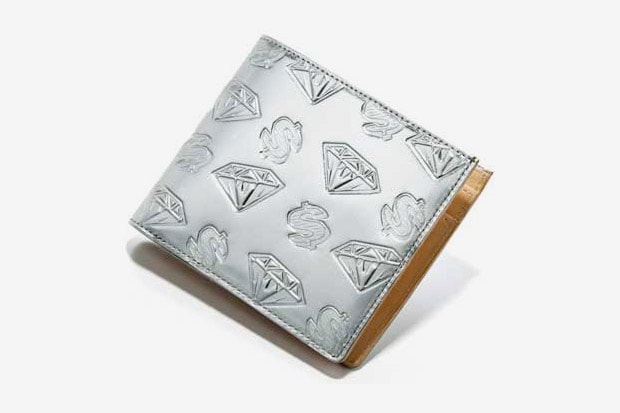 BBC Metallic Silver Diamonds & Dollars Belt | Wallet