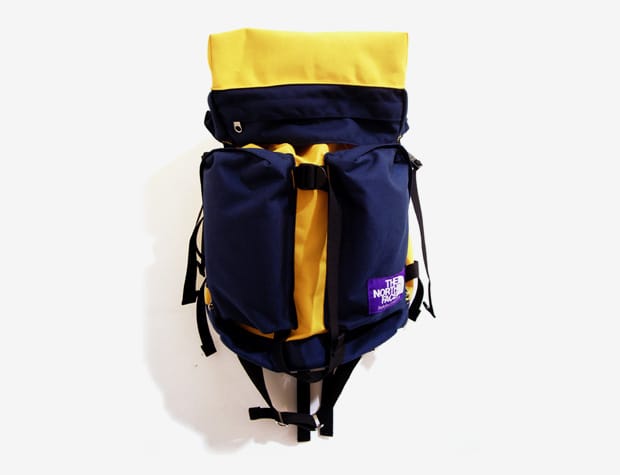 purple label north face bag