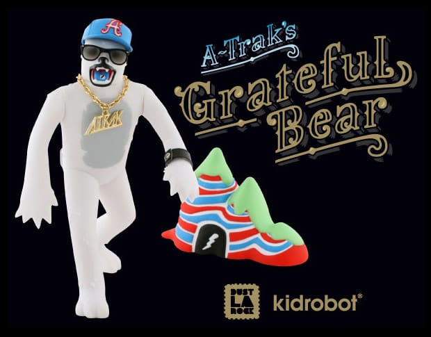 A-Trak x Dust Larock x Kid Robot Grateful Bear Toy