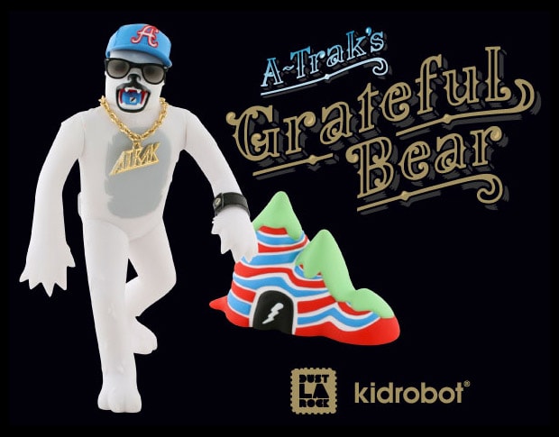 A-Trak x Dust Larock x Kid Robot Grateful Bear Toy