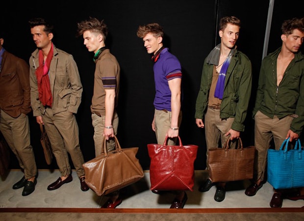 Backstage at Bottega Veneta