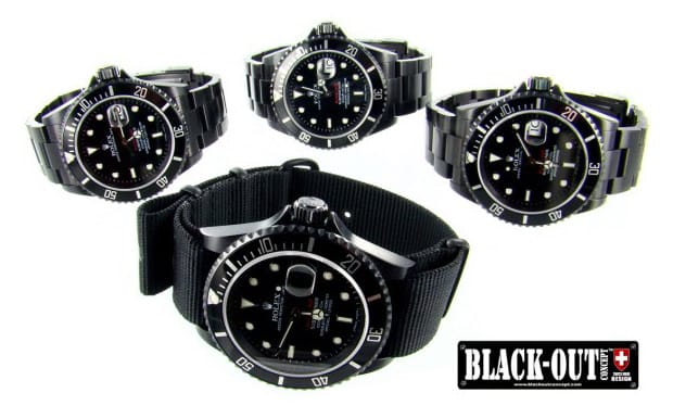 Black-Out Concept Custom Watches