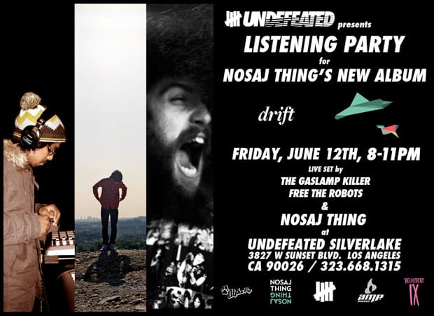 NOSAJ THING Listening Party @ Undefeated Silverlake