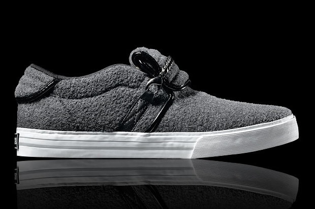 Supra Cuban Grey Wool & Purple Colorway