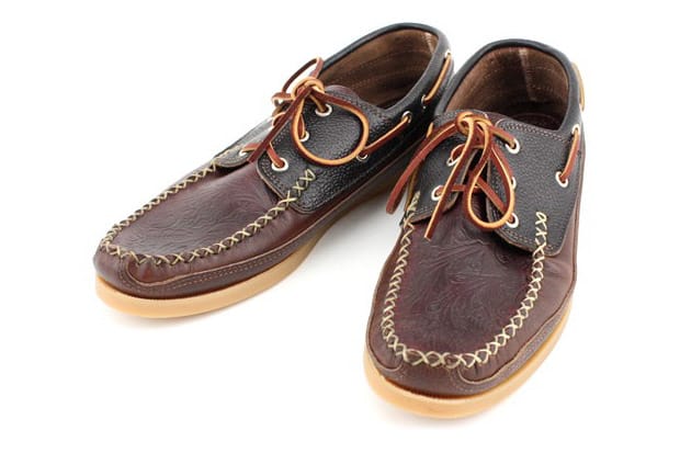 Yuketen Embossed Boat Shoe