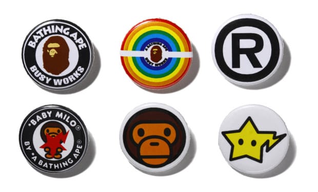 A Bathing Ape Pin Set