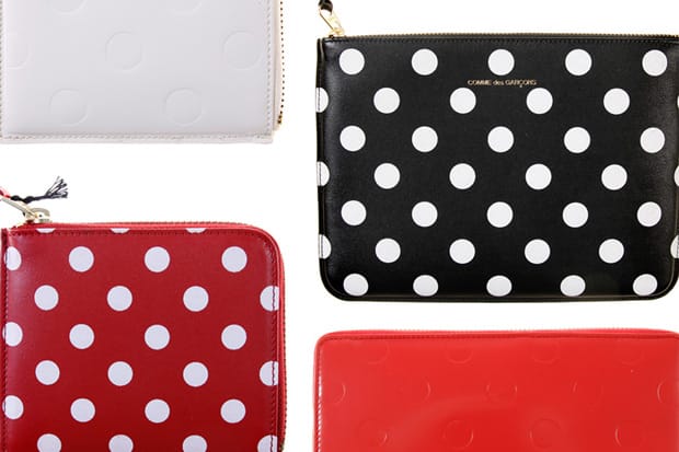 COMME des GARCONS Polka Dot & Debossed Dot Wallet Collection