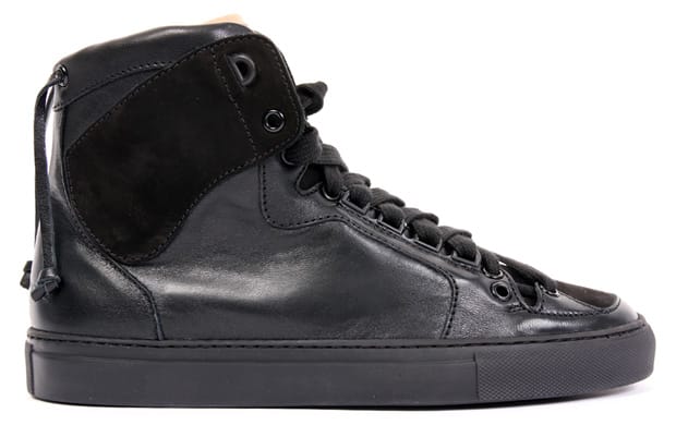 Kris Van Assche Black Tonal High Top Sneakers