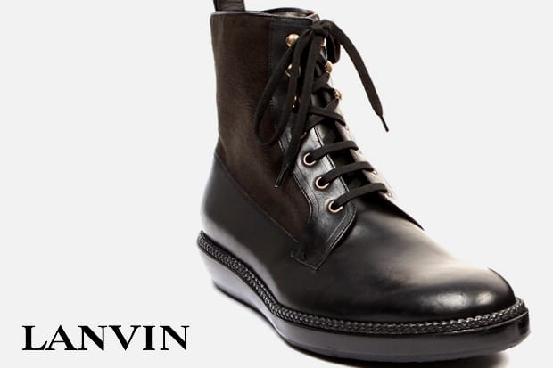 Lanvin Suede and Leather Boots